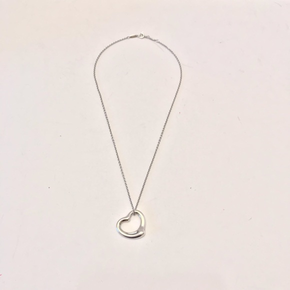 Tiffany&COElsa Peretti Open heart pendant Necklace - Picture 8 of 8